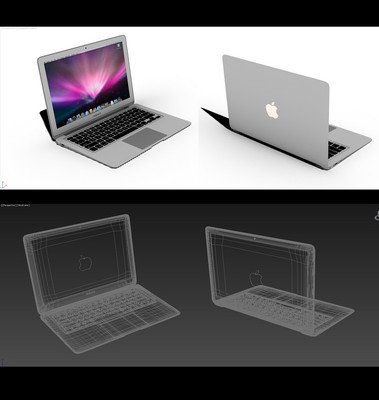 蘋果筆記本電腦高精度3D模型資源 創(chuàng)意設(shè)計(jì)與專業(yè)設(shè)備銷售的利器（圖片編號:15244826）